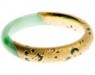 Jade gold bangle